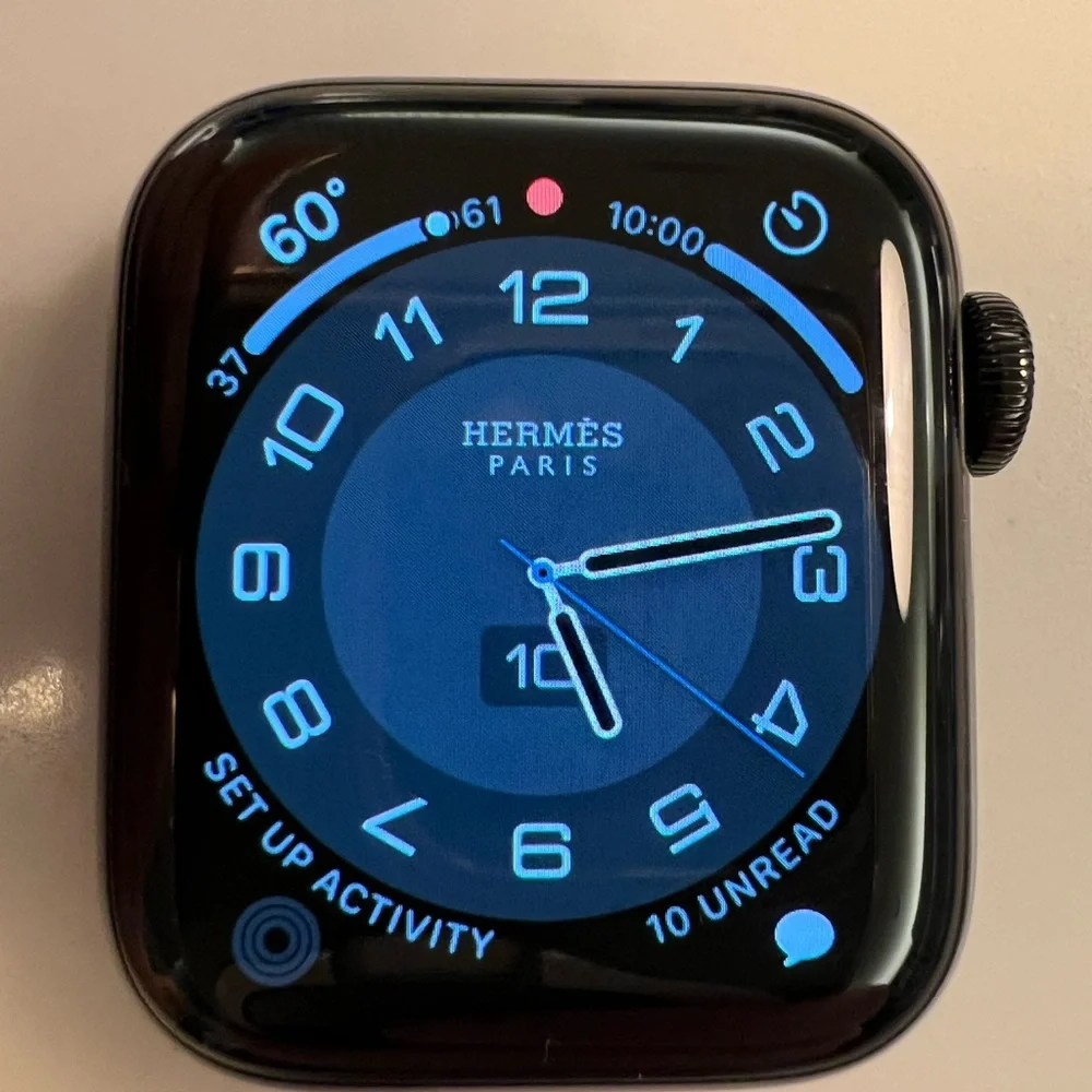 Apple Watch Hermès Series 6 40mm Sp Blk Stainless Noir D Tour CEL - Picture 4 of 11